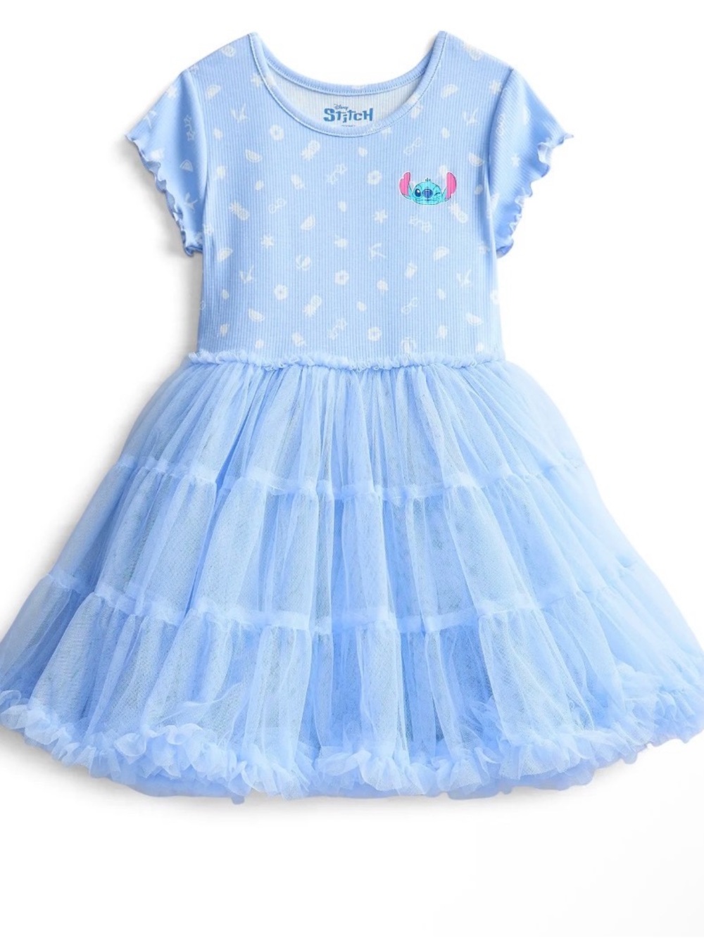 Disney Light Blue Stitch Tulle Party Dress
